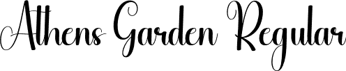 Athens Garden Regular font - Athens-Garden.otf