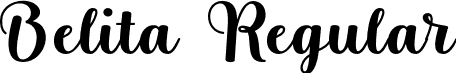 Belita Regular font - Belita.otf