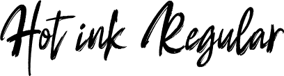 Hot ink Regular font - Hot-Ink.ttf