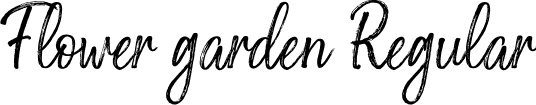 Flower garden Regular font - Flower-garden.ttf