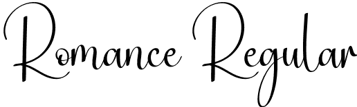 Romance Regular font - Romance.otf