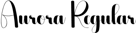 Aurora Regular font - Aurora.otf