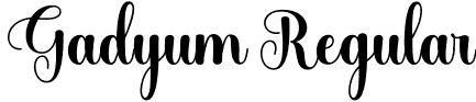 Gadyum Regular font - Gadyum.otf