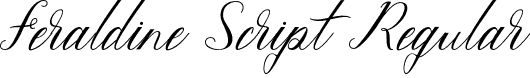 Feraldine Script Regular font - Feraldine-Script.otf