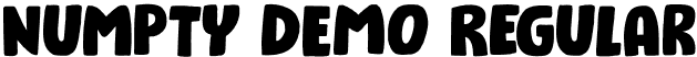 Numpty DEMO Regular font - NumptyDemoRegular-axBZR.otf