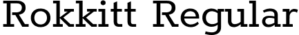 Rokkitt Regular font - Rokkitt-Regular.ttf