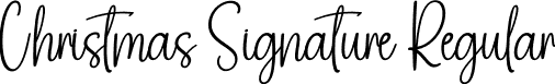 Christmas Signature Regular font - Christmas-Signature.otf