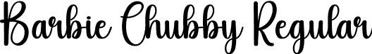 Barbie Chubby Regular font - Barbie-Chubby.otf