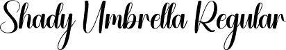 Shady Umbrella Regular font - Shady-Umbrella.otf