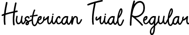 Husterican Trial Regular font - Husterican-Trial.ttf