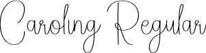 Caroling Regular font - Caroling.otf