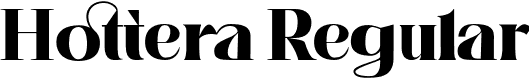 Hottera Regular font - Hottera.otf