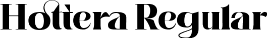 Hottera Regular font - Hottera.ttf