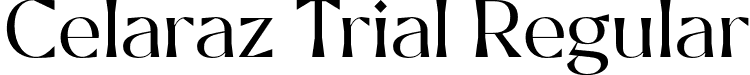 Celaraz Trial Regular font - CelarazTrial-Regular.otf