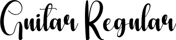 Guitar Regular font - Guitar.otf