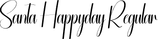 Santa Happyday Regular font - Santa-Happyday.otf