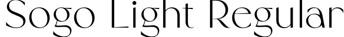 Sogo Light Regular font - sogo-light.otf