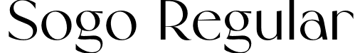 Sogo Regular font - sogo-regular.otf