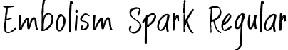 Embolism Spark Regular font - Embolism-Spark.ttf