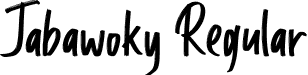 Jabawoky Regular font - Jabawoky.ttf
