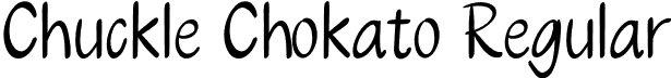 Chuckle Chokato Regular font - Chuckle-Chokato.otf