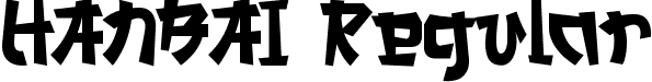 HANBAI Regular font - HANBAI.ttf