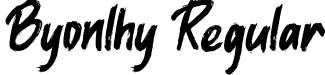 Byonlhy Regular font - Byonlhy.ttf