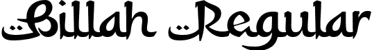 Billah Regular font - Billah-Personal-Use.ttf