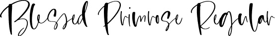 Blessed Primrose Regular font - Blessed Primrose.otf