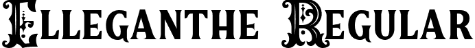 Elleganthe Regular font - Elleganthe.ttf