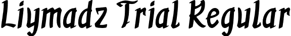 Liymadz Trial Regular font - Liymadz-Trial.otf