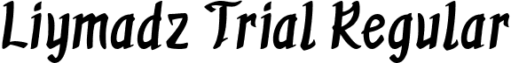 Liymadz Trial Regular font - Liymadz-Trial.ttf