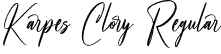 Karpes Clory Regular font - Karpes Clory.otf