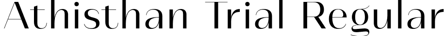 Athisthan Trial Regular font - athisthantrial-regular.otf