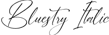 Bluestry Italic font - Bluestry-Italic.otf