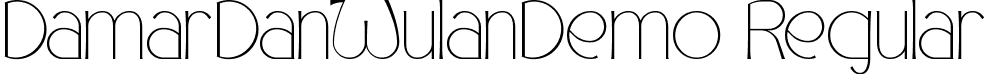 DamarDanWulanDemo Regular font - DamarDanWulanDemoRegular.ttf