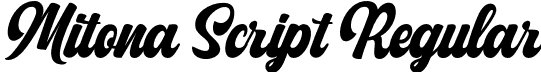 Mitona Script Regular font - Mitona Script.otf