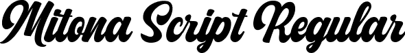 Mitona Script Regular font - Mitona Script.ttf