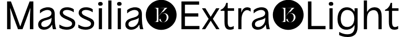 Massilia Extra Light font - Massilia-ExtraLight.otf