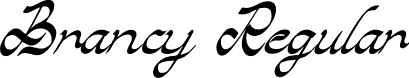 Brancy Regular font - Brancy.otf