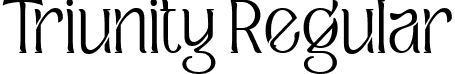 Triunity Regular font - triunity-free.ttf