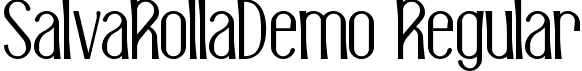 SalvaRollaDemo Regular font - SalvaRollaDemoRegular.ttf