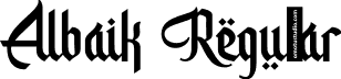 Albaik Regular font - albaik-pvk5e.otf