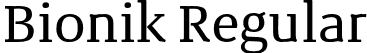 Bionik Regular font - Bionik Regular.otf