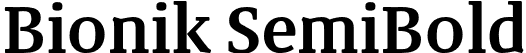 Bionik SemiBold font - Bionik SemiBold.otf