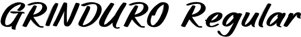 GRINDURO Regular font - GRINDURO.otf