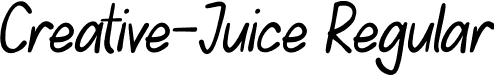 Creative-Juice Regular font - Creative-Juice.otf