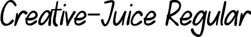 Creative-Juice Regular font - Creative-Juice.ttf