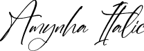 Amynha Italic font - Amynha-Italic.otf