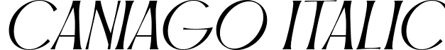 Caniago Italic font - Caniago Italic.ttf